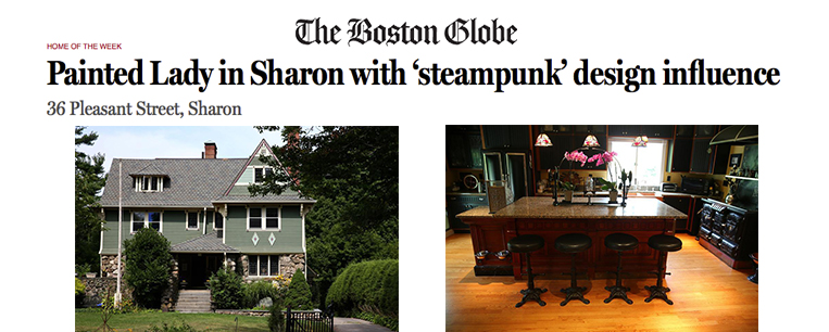 Featured image for “The Boston Globe : Painted Lady in Sharon with ‘steampunk’ design influence”